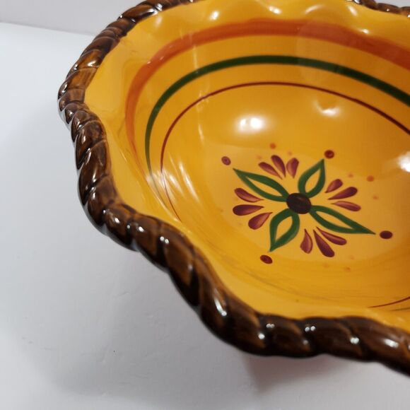 Tuscan Celebrating Home Large Stoneware Bowl  10" x 4" - Picture 4 of 7
